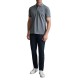 Navy & Green Polo Shirt Custom Fit Mercerized-Metal Blue Navy & Green Polo Shirt Custom Fit Mercerized-Metal Blue