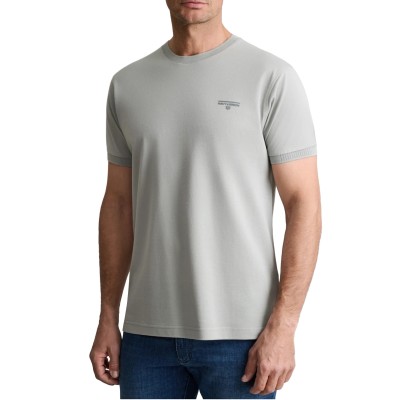 Navy & Green T-Shirt Custom Fit Mercerized-Iceberg