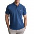 Navy & Green Polo Shirt Custom Fit-Atlantic Blue