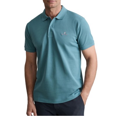 Navy & Green Polo Shirt Custom Fit-Deep Sea