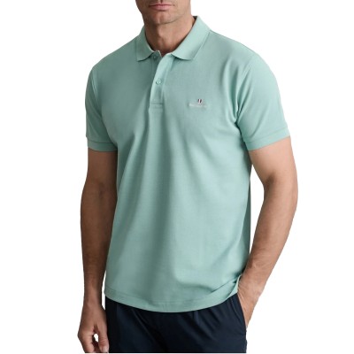 Navy & Green Polo Shirt Custom Fit-Lagoon