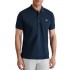 Navy & Green Polo Shirt Custom Fit-Marine Blue