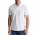 Navy & Green Polo Shirt Custom Fit-White