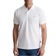 Navy & Green Polo Shirt Custom Fit-White