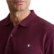 Navy & Green Polo Shirt Long Sleeve Custom Fit-Dark Bordeaux