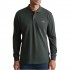 Navy & Green Polo Shirt Long Sleeve Custom Fit-Deepest Green