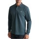 Navy & Green Polo Shirt Long Sleeve Custom Fit-Dark Shadow Navy & Green Polo Shirt Long Sleeve Custom Fit-Dark Shadow