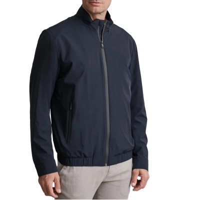 Navy & Green Jacket-Blue