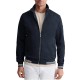 Navy & Green Jacket Zip Up With Stripes-Blue