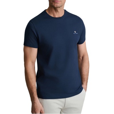 Navy & Green T-Shirt-Dark Blue