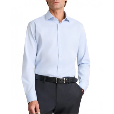 Navy & Green Shirt Comfort Fit-Illusion Blue