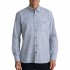Navy & Green Shirt Striped Comfort Fit-White/Deep Blue