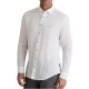 Navy & Green Shirt Comfort Fit Pure Linen-White