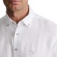Navy & Green Shirt Comfort Fit Pure Linen-White