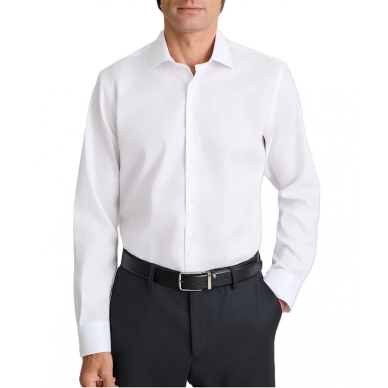 Navy & Green Shirt Comfort Fit-Absolute White Navy & Green Shirt Comfort Fit-Absolute White