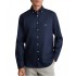 Navy & Green Shirt Comfort Fit-DK Blue