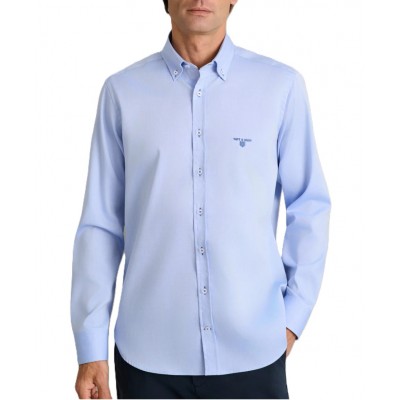 Navy & Green Shirt Comfort Fit-Deep Light Blue Navy & Green Shirt Comfort Fit-Deep Light Blue