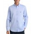 Navy & Green Shirt Comfort Fit-Deep Light Blue