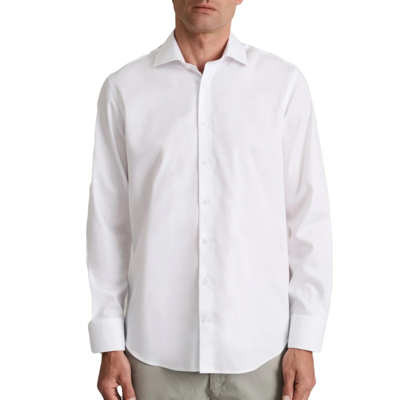 Navy & Green Shirt Comfort Fit-Ultra White