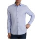 Navy & Green Shirt Comfort Fit-Light Blue