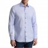Navy & Green Shirt Comfort Fit-Light Blue
