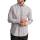 Navy & Green Shirt Comfort Fit Striped Non Iron-Faded Brown/White Navy & Green Shirt Comfort Fit Striped Non Iron-Faded Brown/White