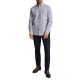 Navy & Green Shirt Comfort Fit Striped Non Iron-Faded Navy/White Navy & Green Shirt Comfort Fit Striped Non Iron-Faded Navy/White