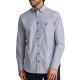Navy & Green Shirt Comfort Fit Striped Non Iron-Faded Navy/White Navy & Green Shirt Comfort Fit Striped Non Iron-Faded Navy/White