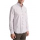 Navy & Green Shirt Striped Oxford Comfort Fit-Brown Grey/White