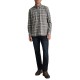 Navy & Green Shirt Comfort Fit-Grey Lt/Grey Blue