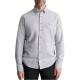 Navy & Green Shirt Comfort Fit Cotton Linen-Frost Grey