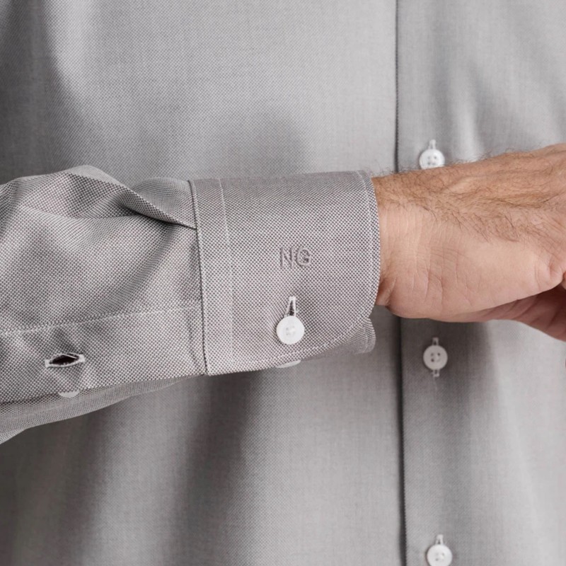 Navy & Green Shirt Comfort Fit-Brown/Grey