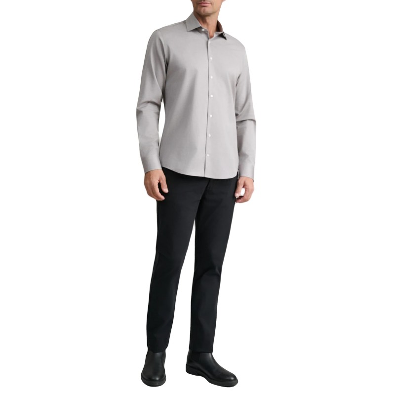 Navy & Green Shirt Comfort Fit-Brown/Grey