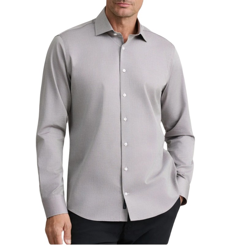 Navy & Green Shirt Comfort Fit-Brown/Grey