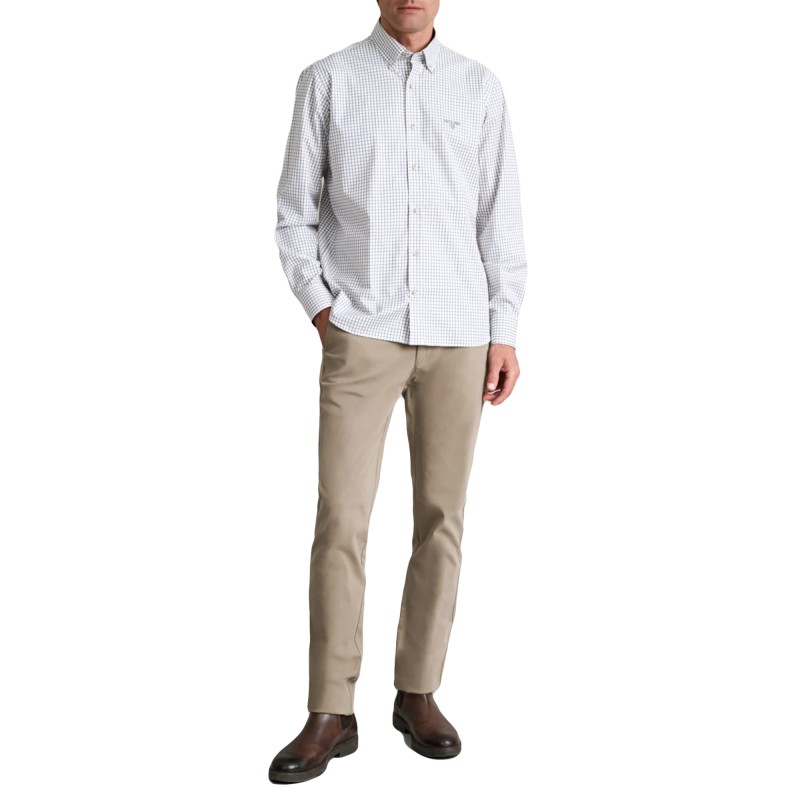 Navy & Green Shirt Comfort Fit-Grey/Ochre Navy & Green Shirt Comfort Fit-Grey/Ochre