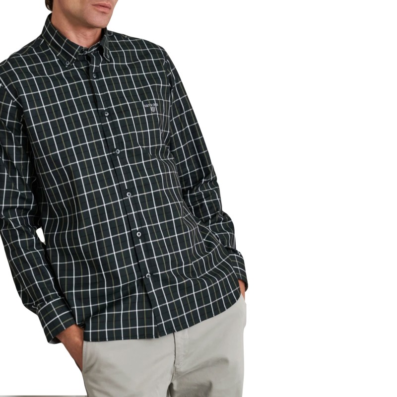 Navy & Green Shirt Comfort Fit-Olive/Grey/Green Navy & Green Shirt Comfort Fit-Olive/Grey/Green