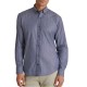 Navy & Green Shirt Comfort Fit-Dark Blue/White