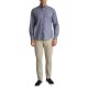 Navy & Green Shirt Comfort Fit-Dark Blue/White