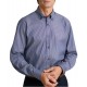 Navy & Green Shirt Striped Comfort Fit-Dark Blue/White Navy & Green Shirt Striped Comfort Fit-Dark Blue/White
