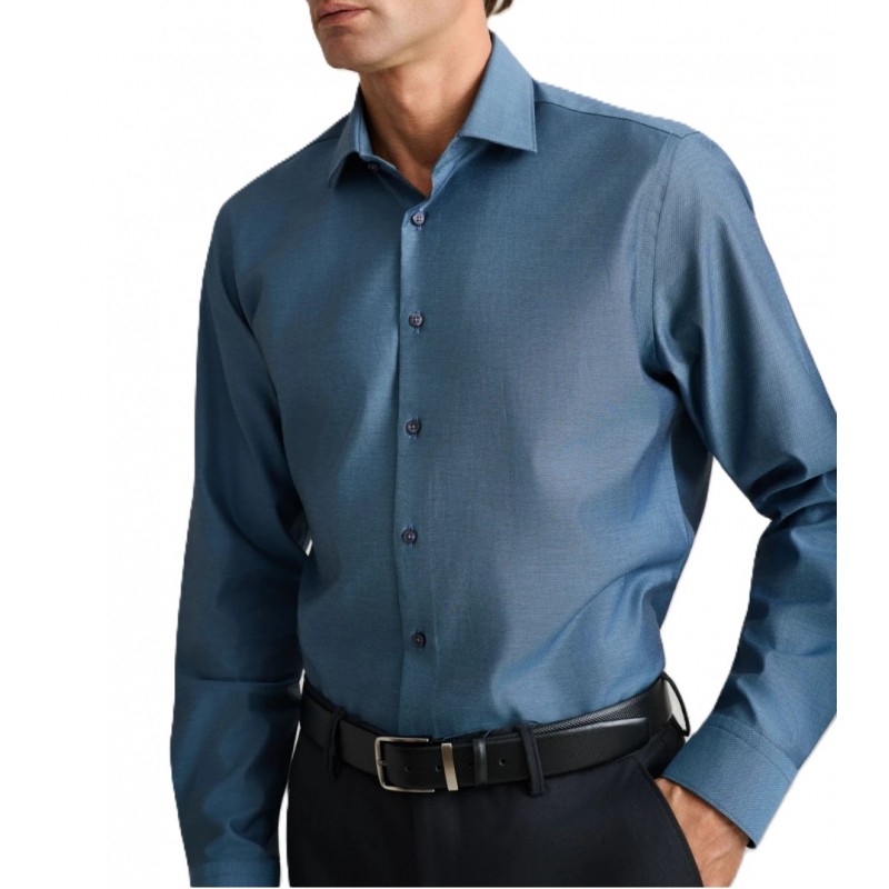 Navy & Green Shirt Two Tone Comfort Blue-Shadow Blue Navy & Green Shirt Two Tone Comfort Blue-Shadow Blue