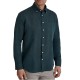 Navy & Green Shirt Comfort Fit Cotton Linen-Moroccan