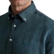 Navy & Green Shirt Comfort Fit Cotton Linen-Moroccan