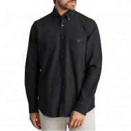 Navy & Green Shirt Comfort Fit Chest Pocket-Midnight Black
