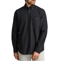Navy & Green Shirt Comfort Fit Chest Pocket-Midnight Black