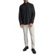 Navy & Green Shirt Comfort Fit Chest Pocket-Midnight Black