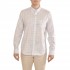 Navy & Green Comfort Fit Two Ply Shirt-White/Petrol/LT Blue