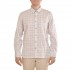 Navy & Green Comfort Fit Two Ply Shirt-White/Grey
