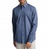 Navy & Green Shirt Comfort Fit-Airforce Blue