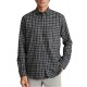 Navy & Green Shirt Heavy Twill Flannel Look-Night Blue/Beige Navy & Green Shirt Heavy Twill Flannel Look-Night Blue/Beige