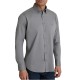 Navy & Green Shirt Comfort Fit Stretch-Frost Grey